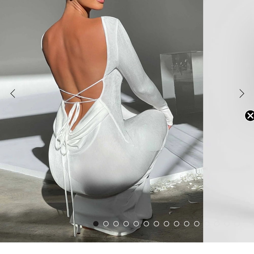 White sexy dress